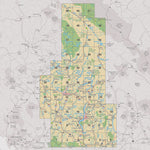 TOBC50 Tête Jaune Cache - Thompson Okanagan BC Topo Map Preview 2