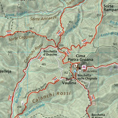 127 Terre del Nebbiolo hiking map 1:25000 Preview 3