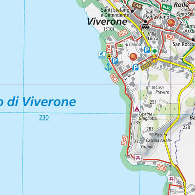 128 Santhià hiking map 1:25000 Preview 2