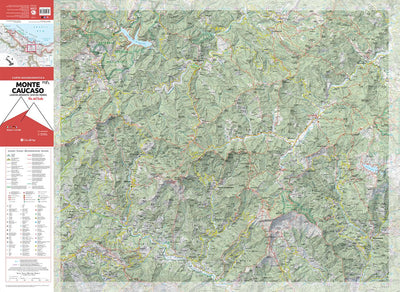 712 Monte Caucaso hiking map 1:25000 Preview 1