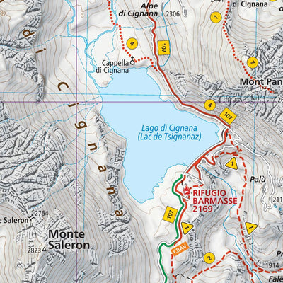 202 Valtournenche hiking map 1:25000 Preview 3