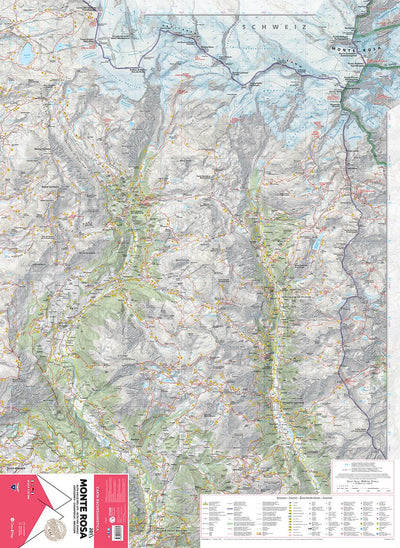 201 Monte Rosa hiking map 1:25000 Preview 1