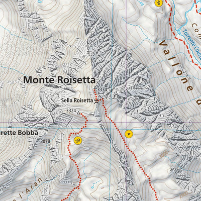 201 Monte Rosa hiking map 1:25000 Preview 3
