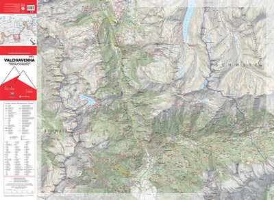 312 Valchiavenna hiking map 1:25000 Preview 1