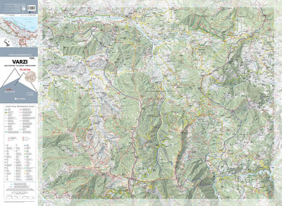 724 Varzi hiking map 1:25000 Preview 1