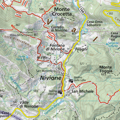 724 Varzi hiking map 1:25000 Preview 3