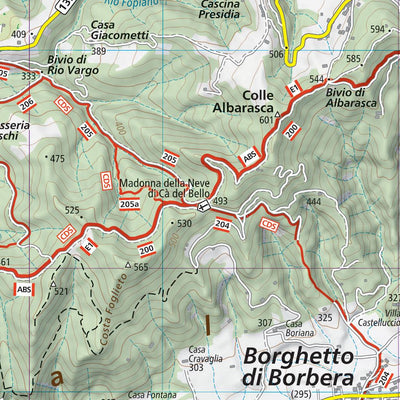 150 Val Borbera North hiking map 1:25000 Preview 2
