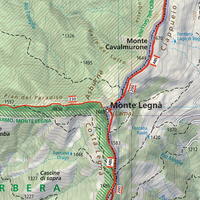 150 Val Borbera South hiking map 1:25000 Preview 3