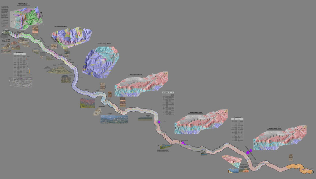 Roadside Geology Guide, Utah’s State Route 14 Map by Bruce Vandre ...