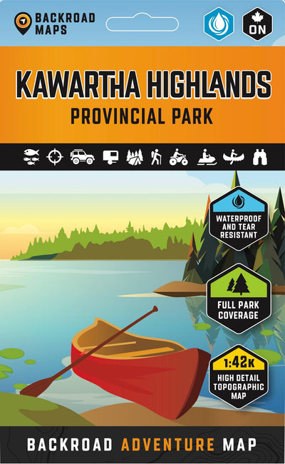 Kawartha Highlands Park Ontario Park Adventure Map Preview 1