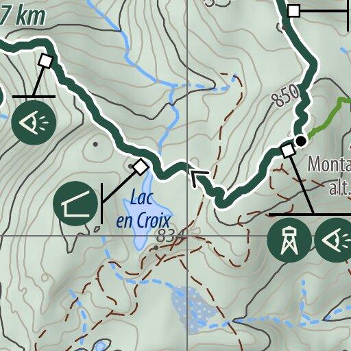 Prêt-à-Partir | Sentier Inter-Centre | Jours 1 à 3 Map by Rando Quebec ...