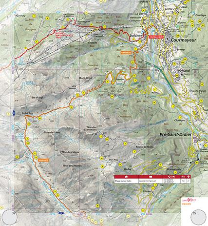 Alta Via 2 of the Aosta Valley (map #01) Preview 1