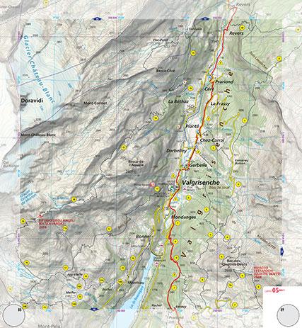 Alta Via 2 of the Aosta Valley (map #08) Preview 1