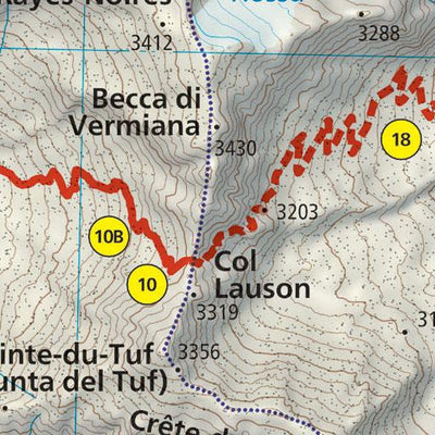Alta Via 2 of the Aosta Valley (map #13) Preview 2