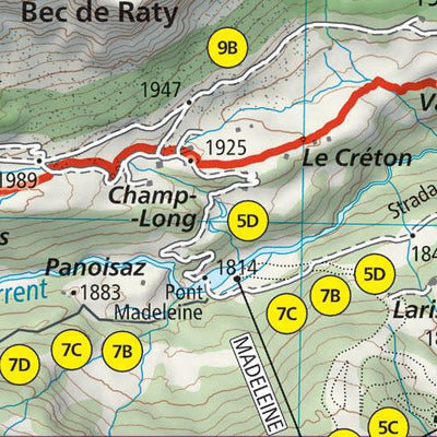 Alta Via 2 of the Aosta Valley (map #18) Preview 3