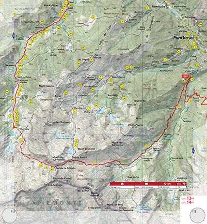 Alta Via 2 of the Aosta Valley (map #20) Preview 1