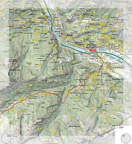 Alta Via 2 of the Aosta Valley (map #22) Preview 1