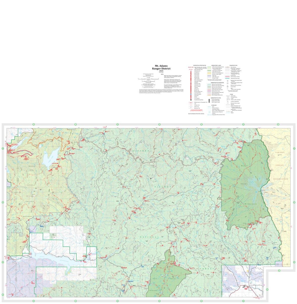 Mount Adams Ranger District Map Bundle by US Forest Service R6 Pacific ...