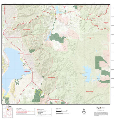 2025 Utah Hunt Map - Wasatch Unit Map Bundle Preview 1