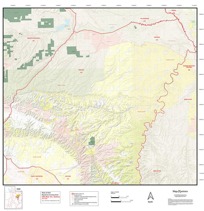 2025 Utah Hunt Map - Nine Mile Unit Map Bundle Preview 1