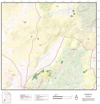 2025 Utah Hunt Map - Beaver Unit Map Bundle Preview 1