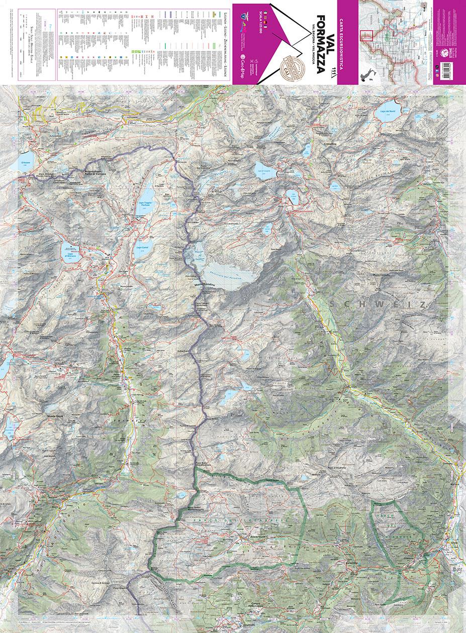 111 Val Formazza hiking Map 1:25000 by Geo4map | Avenza Maps