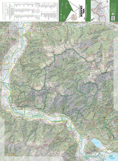 114 Val Grande hiking map 1:25000 Preview 1
