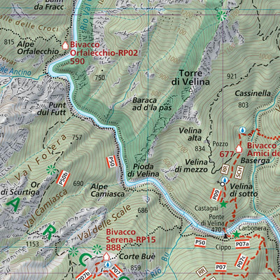 114 Val Grande hiking map 1:25000 Preview 3