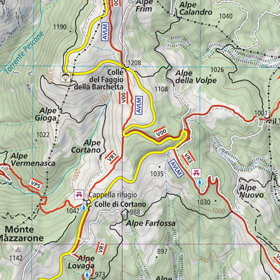 117 Mottarone hiking map 1:25000 Preview 3