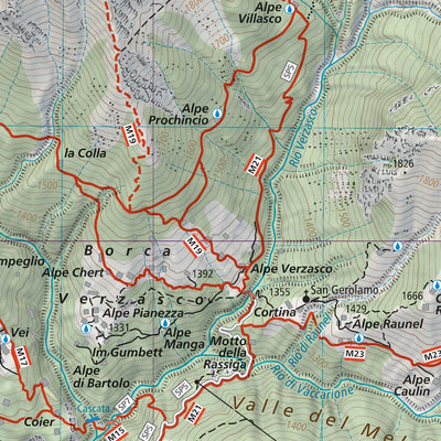 119 Val Vigezzo hiking map 1:25000 Preview 2
