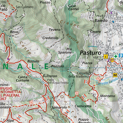 301 Grigne - Resegone hiking map 1:25000 Preview 3