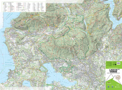 304 Lago di Varese hiking map 1:25000 Preview 1