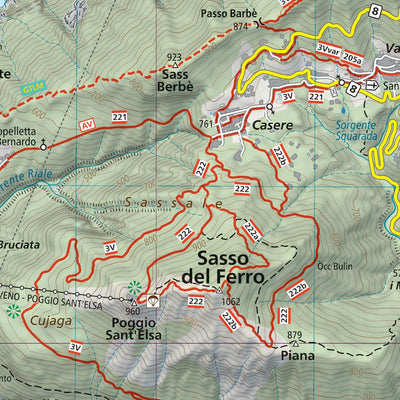 304 Lago di Varese hiking map 1:25000 Preview 2