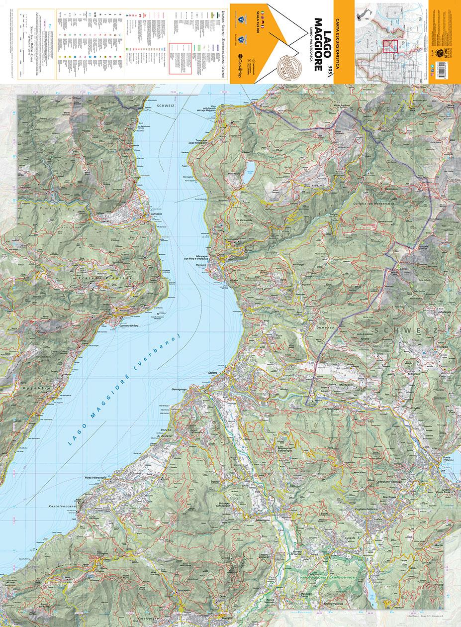 305 Lago Maggiore hiking Map 1:25000 by Geo4map | Avenza Maps