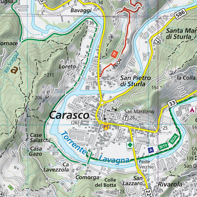 713 Golfo del Tigullio hiking map 1:25000 Preview 3