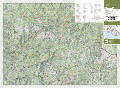715 Monte Penna hiking map 1:25000 Preview 1