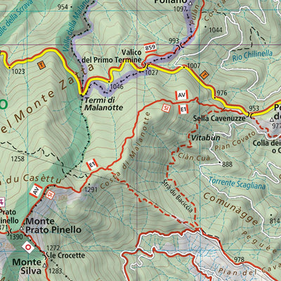 715 Monte Penna hiking map 1:25000 Preview 3