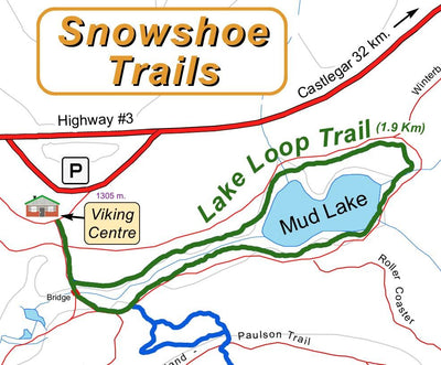 Paulson XC Snowshoe Trails Map Preview 2