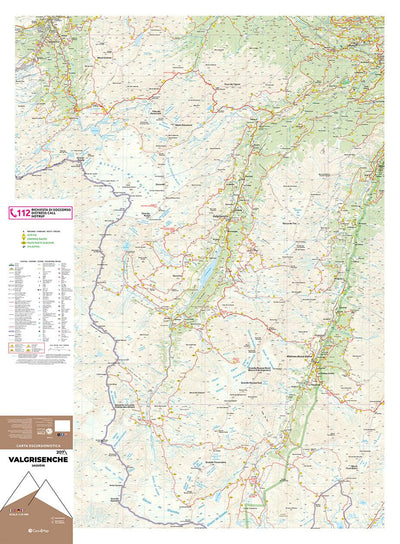 207 Valgrisenche hiking map 1:25000 Preview 1