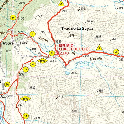 207 Valgrisenche hiking map 1:25000 Preview 2