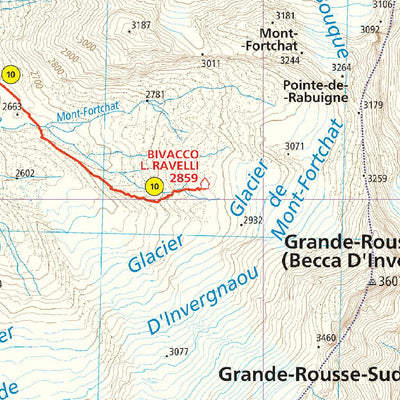 208 Valsavarenche hiking map 1:25000 Preview 2