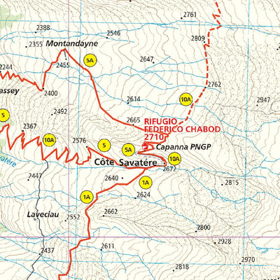 208 Valsavarenche hiking map 1:25000 Preview 3
