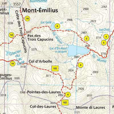 209 Valle di Cogne hiking map 1:25000 Preview 2