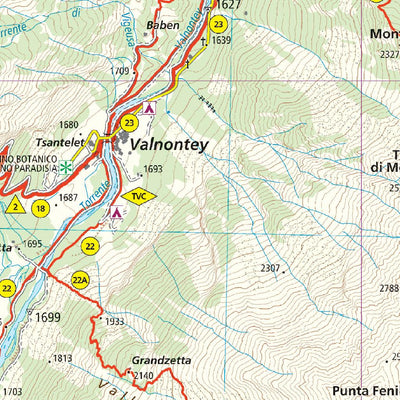209 Valle di Cogne hiking map 1:25000 Preview 3