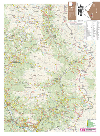 211 Valle di Gressoney hiking map 1:25000 Preview 1