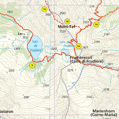 211 Valle di Gressoney hiking map 1:25000 Preview 3