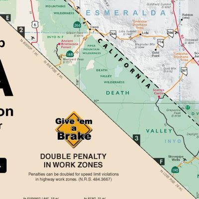 Official Nevada Highway Map 2025-2026 Preview 2