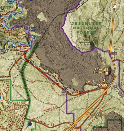 Newberry National Volcanic Monument Visitor Map Preview 2