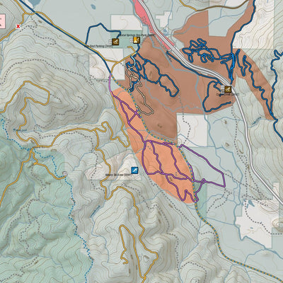Winter recreation map: Crystal Springs/Snoqualmie Pass area. Okanogan-Wenatchee National Forest Preview 2