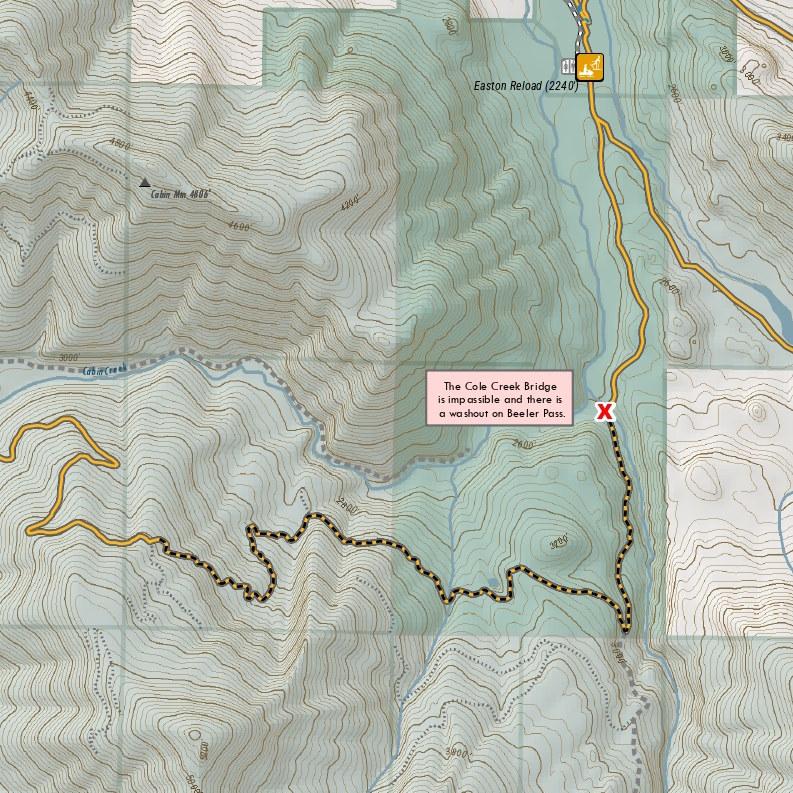 Winter recreation Map: Crystal Springs/Snoqualmie Pass area. Okanogan ...
